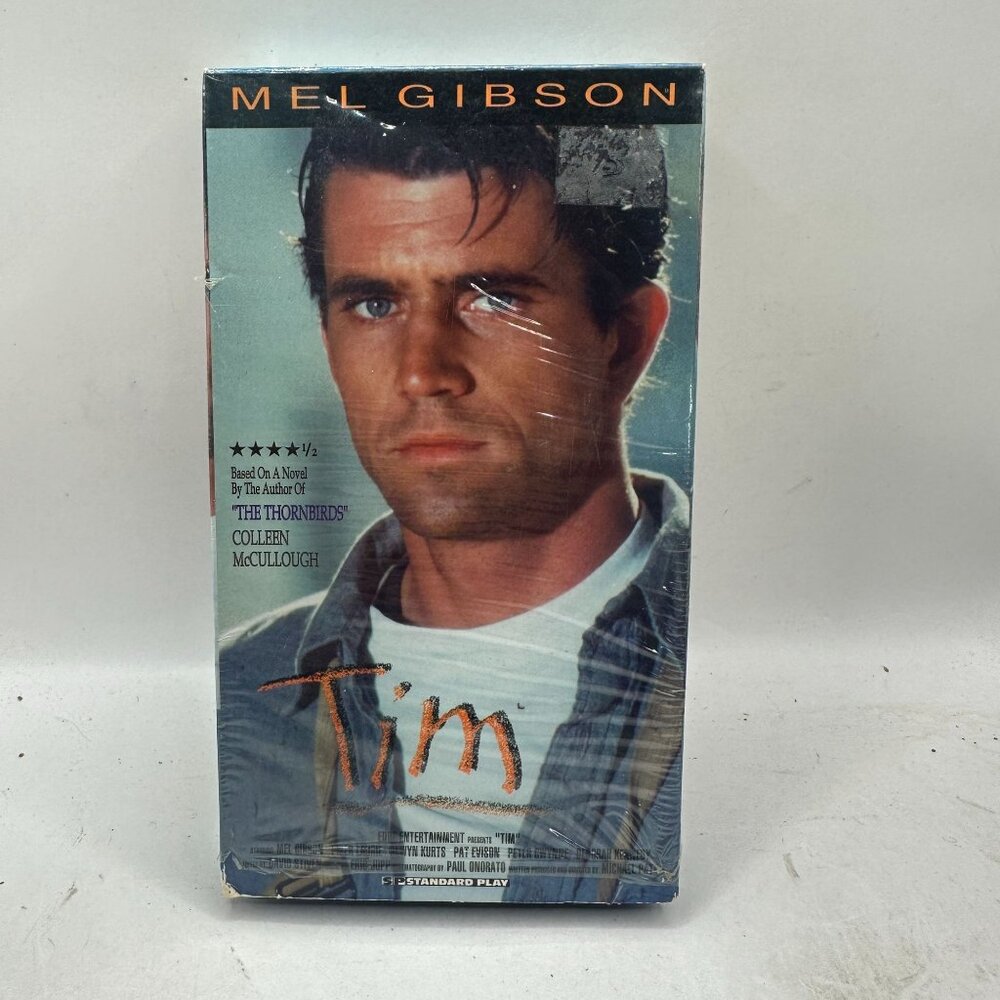 Tim VHS Movie Starring Mel Gibson Based On Novel By Colleen McCullough